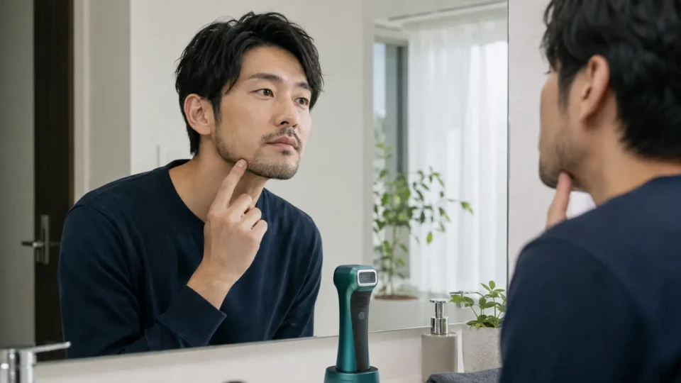 JOVS Dora Scrollは男性のヒゲに使える？使用範囲と注意点のイメージ
